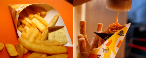 Novo bar é especializado em chopes, batatas fritas e churros no cone