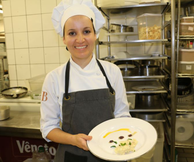 A chef Renata Abreu  vai fazer um spatzle com vegetais. Foto: Divulgação