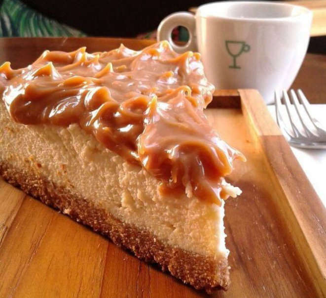 Torta de ricota com doce de leite. Foto: Divulgação