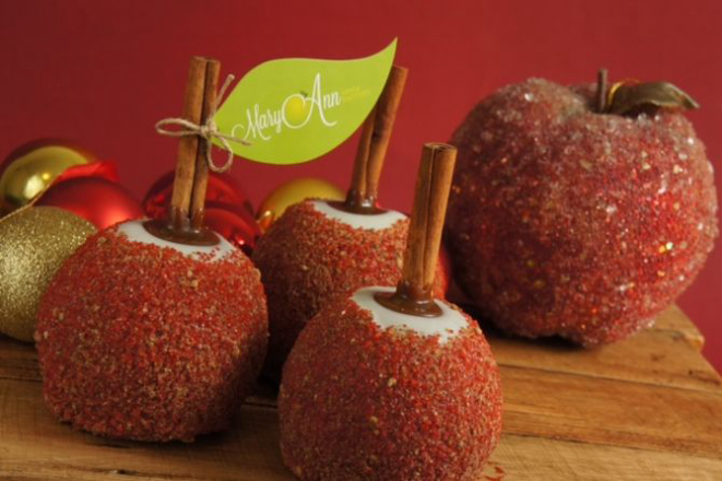 Clássica Apple Pie (R$ 19,20) ganhou versão natalina com açúcares vermelhos. Foto: Divulgação.