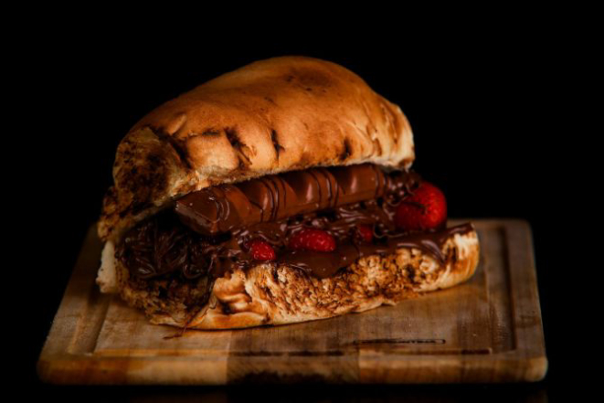 Noebu sanduíche de nutella do green dog