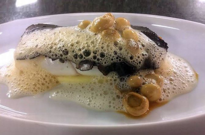 Filé de peixe com trufas negras e purê de batatas servido para barack Obama. Foto: Divulgação