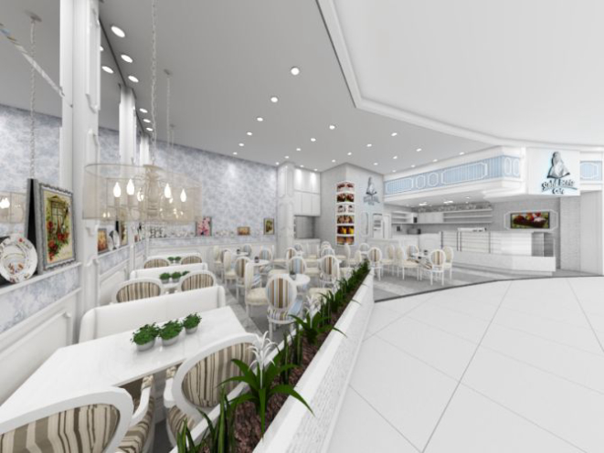 Projeto da primeira loja da catarinense Sinhá Benta em Curitiba terá 28 sabores de torta. Foto: Divulgação.