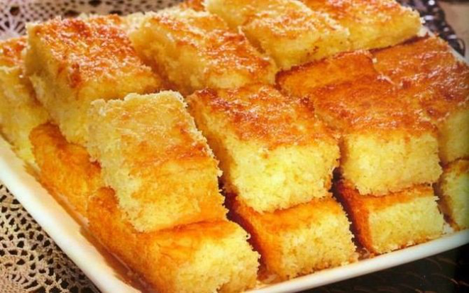 Mané pelado, um bolo de mandioca. Foto: Pinterest