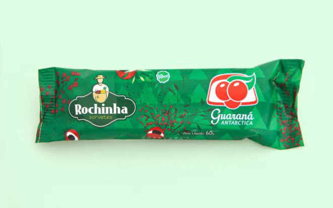 Picolé sabor guaraná será vendido em Curitiba neste verão. Foto: Divulgação.