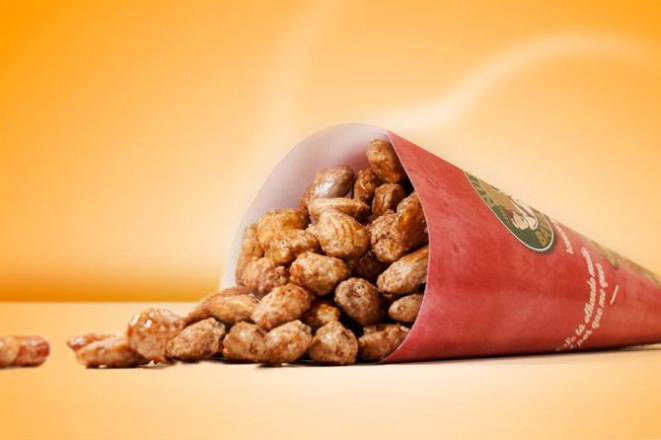 Cones de grãos glaceados da Nutty Bavarian. Foto: Divulgação