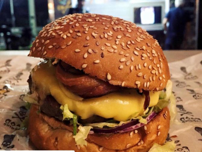 Hambúrguer da Food Machine. Foto: Divulgação