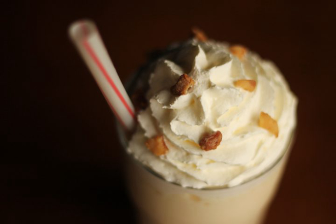 Milk-shake de bacon com banana. Foto: Divulgação