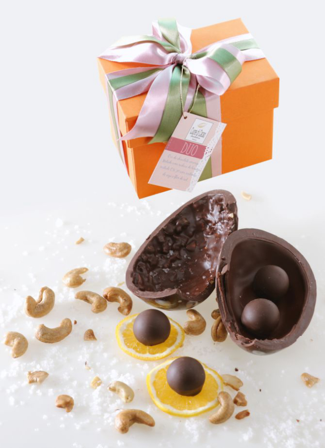 Ovo Duo de laranja aberto. Foto: Divulgação