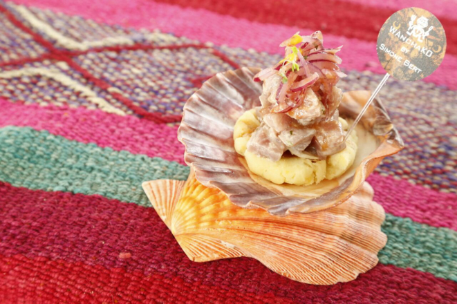 Cebiche Hermoso de atum e tamarindo, receita da chef Simone Bert (Wanchako - Maceió). Foto: Hugo Harada / Gazeta do Povo