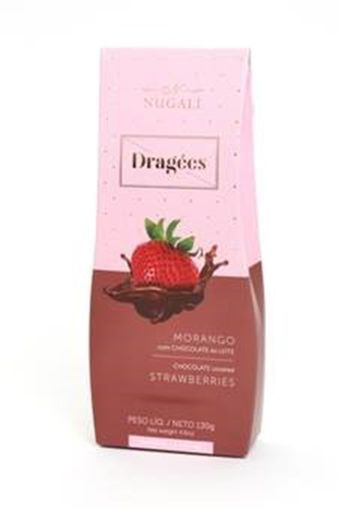A Dragée de Morango da Nugali cusra R$ 28.