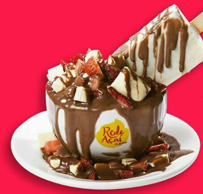 O Le Grand Açaí vem acompanhado de uma paleta. Foto: Divulgação