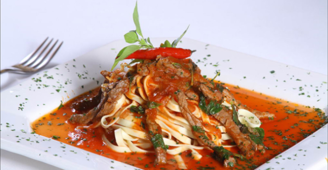 Fetuccine à salermo por R$ 34,90 no Villa Gourmey. Foto: Divulgação