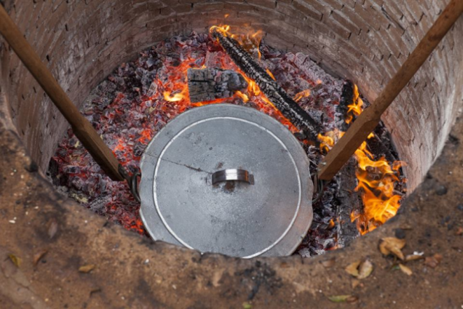 O carneiro no buraco será servido no domingo na cidade de Palmeira. Foto: Divulgação.