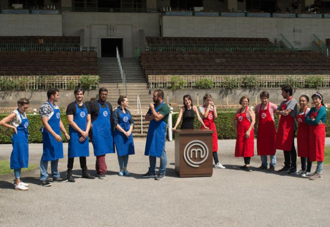 Valter capitaneou o time azul e Ana Luiza, o vermelho. Foto: Carlos Reinis/Divulgação