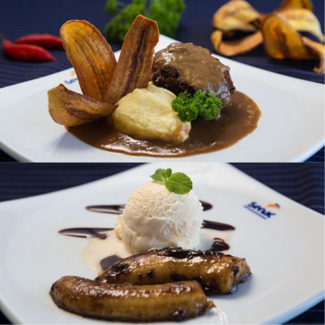 Prato principal e sobremesa estão inclusos no valor no Farol das Conchas. Foto: Divulgação.