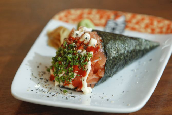 Os 200 primeiros clientes podem comprar um temaki médio por R$ 1. Foto: Daniel Castellano.