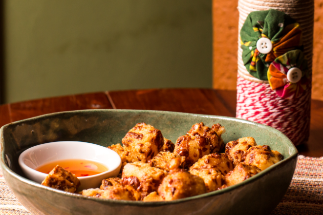 Os famosos dadinhos de tapioca são o petisco mais vendido da casa e saem por R$ 17,90