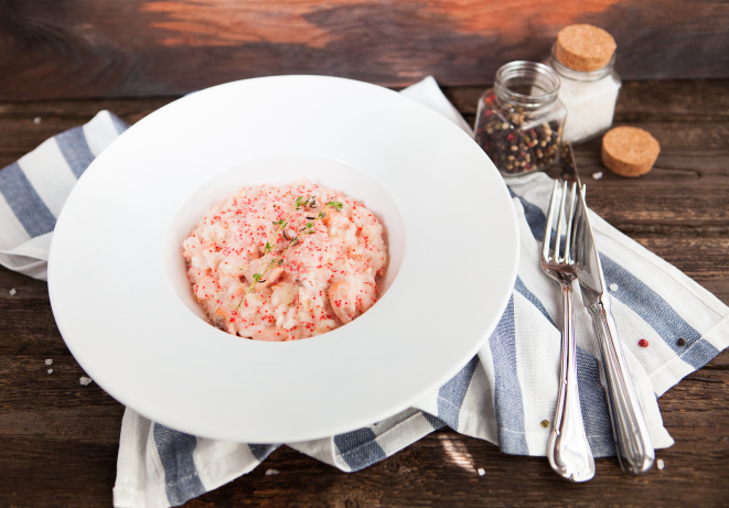 Risoto de peixe e frutos do mar. Foto: Bigstock.
