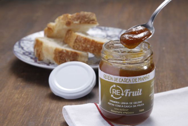 Geleia de casca de mamão da Bikefruit. Foto: Alexandre Mazzo/Gazeta do Povo.