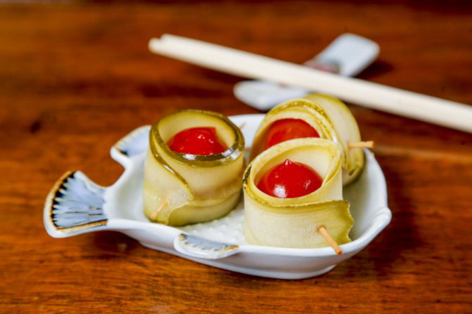 Tomatozuke. (Foto: Hugo Harada/Gazeta do Povo)