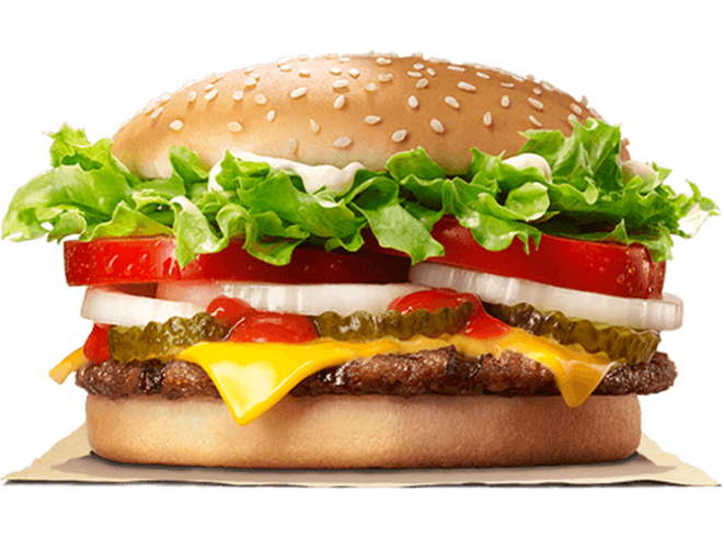 Sanduíche Whopper do Burger King que será distribuído na ação do dia 28. Foto: Divulgação