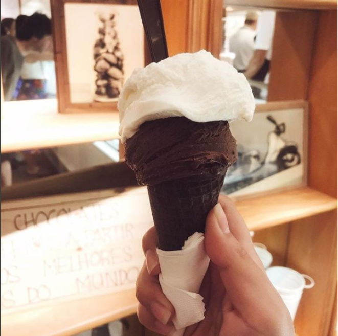 Casquinha de chocolate da Bacio di Latte.