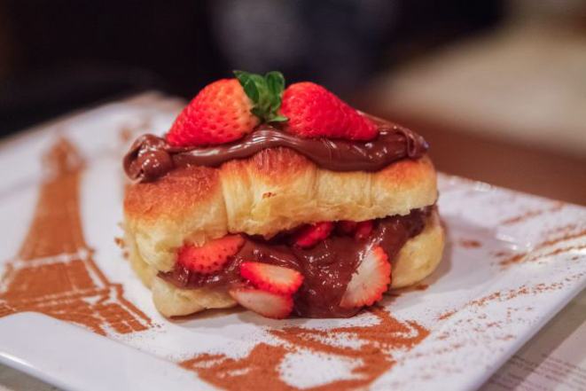 O carro-chefe do Café du Centre são os croissant feitos artesanalmente.