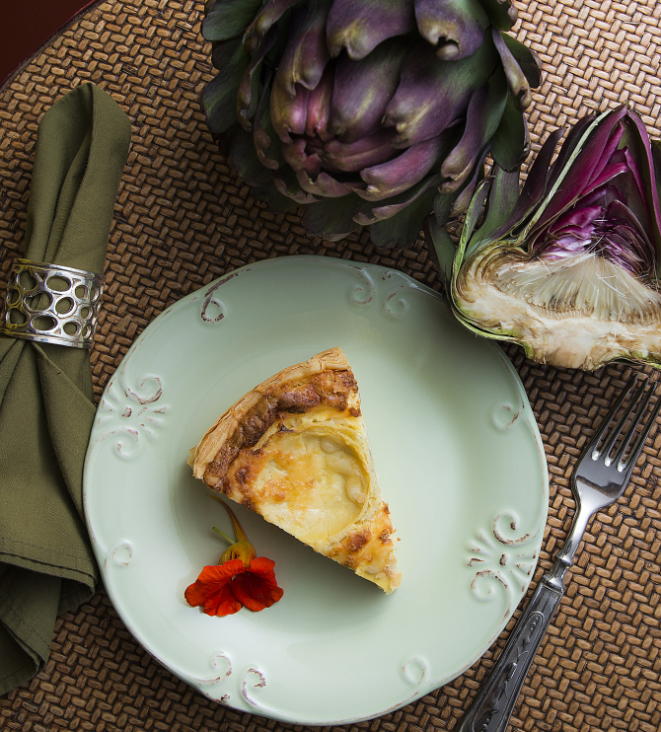 Quiche de alcachofra. Foto: Letícia Akemi/Gazeta do Povo