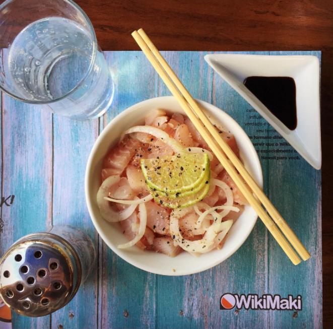 Poke de tilápia rosa. Foto: Reprodução/Facebook