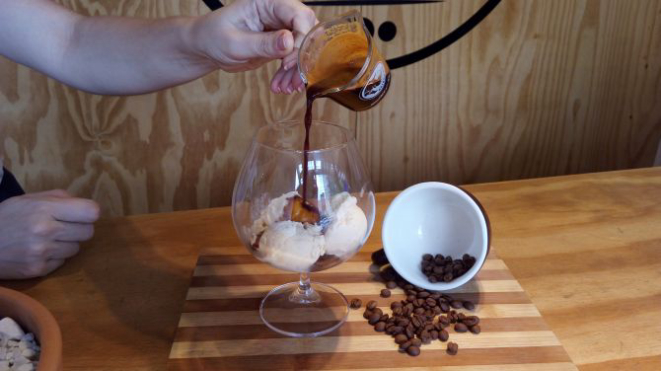 Affogato de Pistache do Barista. Foto: Priscila Fiedler/Divulgação