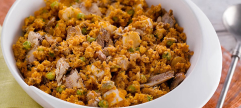 Cuscuz desmanchadinho de sardinha