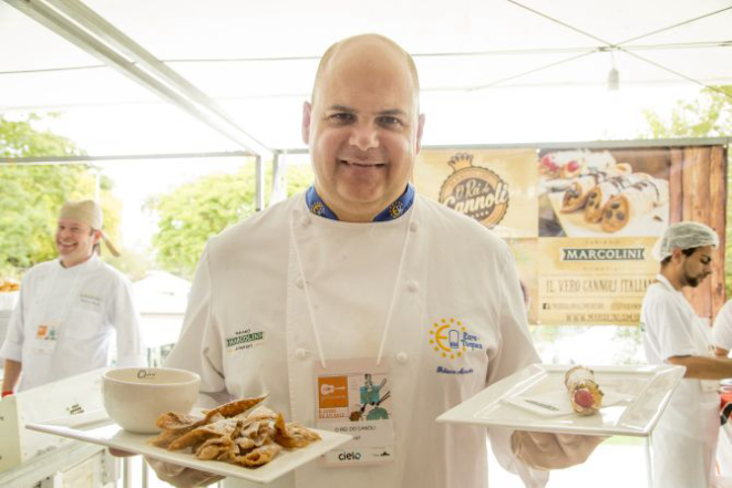 Fabiano Marcolini, no Gastronomix, em 2017. Foto: Hugo Harada/Gazeta do Povo