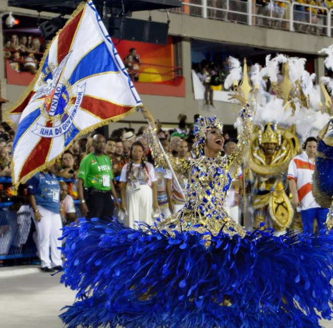 Destaque do desfile da União da Ilha do Governador no carnaval do ano passado. Foto: Marcelo-Salles/divulgação