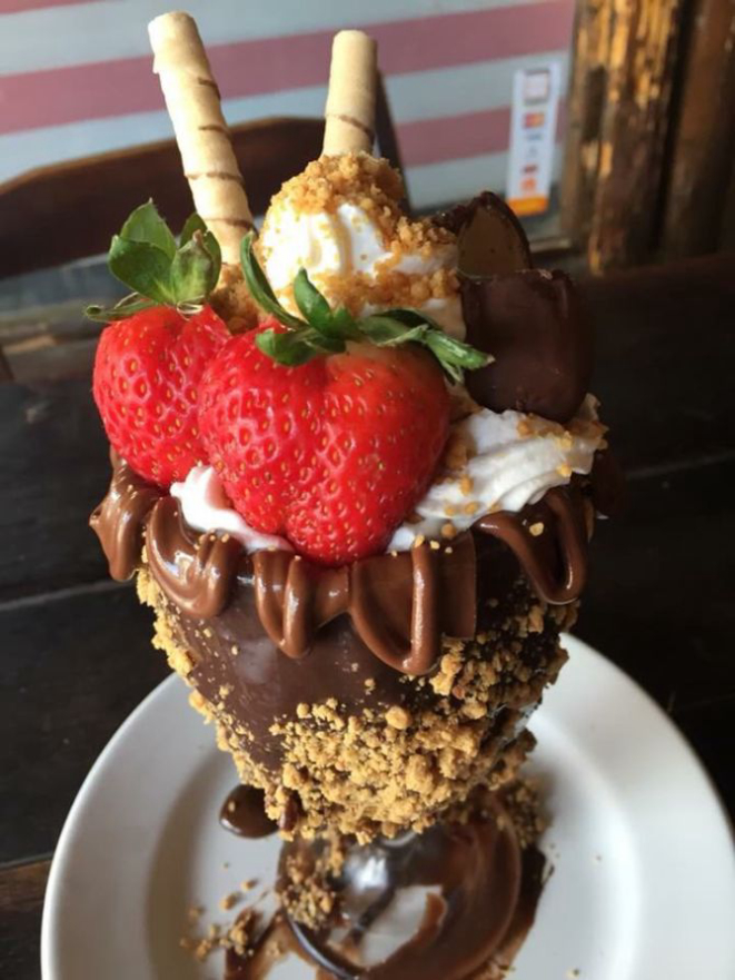 Taça de sorvete da Doce Mel Brigadeira e Café. Foto: Divulgação