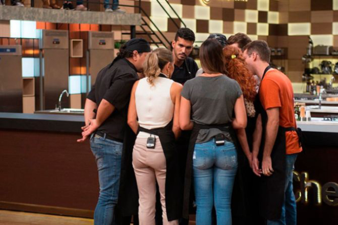 Grupo liderado por Rita apontou três nomes para serem salvos da eliminação. Decisão foi contestada por Angélica. Foto: Band