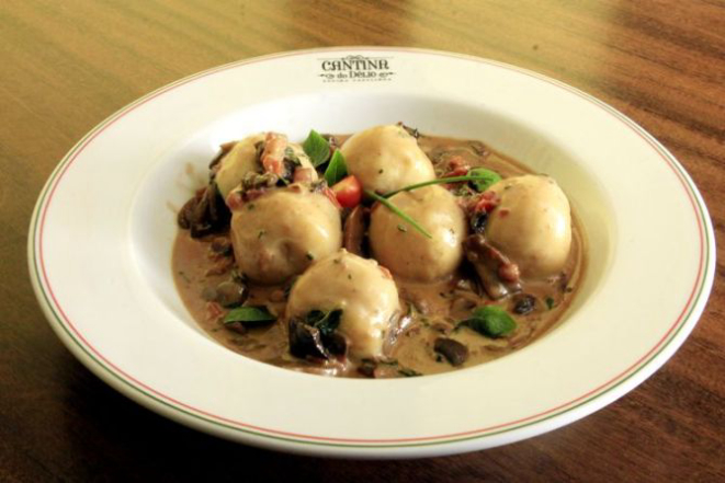 Gnocchi Ripieni al Gorgonzola do Délio. Foto: Divulgação