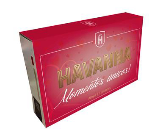 Caixa da Havanna, com 6 ou 12 alfajores. Foto: Divulgação