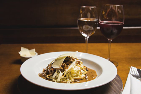 Massa fresca ao funghi e bacon