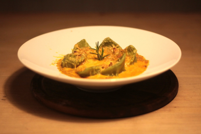 Agnolotti ao sugo do La Spezia. Foto: Divulgação.