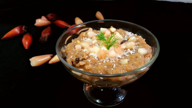 Arroz doce com pinhão, do Do Peruano. Foto: Divulgação.