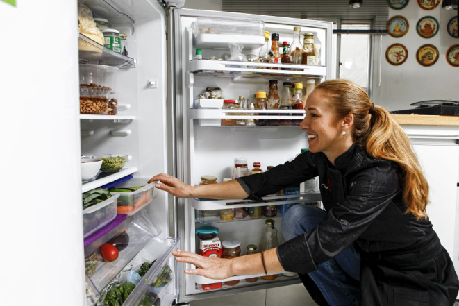 Geladeira da chef Gabriela Carvalho, do Quintana Gastronomia Foto: André Rodrigues/Gazeta do Povo.