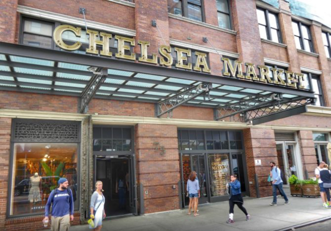 Chelsea Market, em Nova Iorque: mercado funciona desde 1996 e traz variedade de sabores de todo o mundo. Foto: Mikael Helander/ Reprodução Google Earth