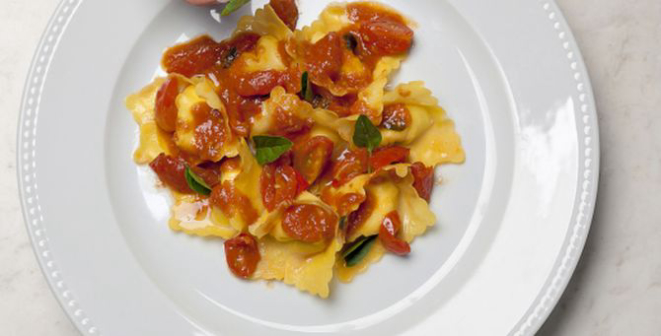 Ravioli de burrata do Bobardi. Foto: Divulgação