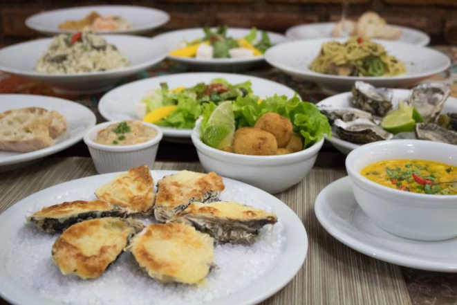 Pratos da Freguesia Oyster Bar. Foto: Divulgação