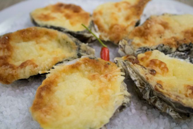 Ostras gratinadas. Foto: Divulgação