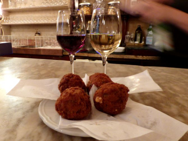 As famosas polpette de carne do bar . Foto: Gillo Brunisso