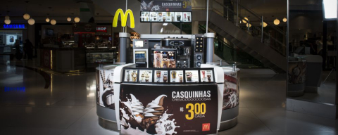 Primeiro quiosque de sorvetes do McDonald’s no mundo é de Curitiba