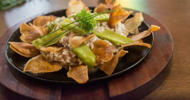 Risoto de charque. Foto: Joana Schneider