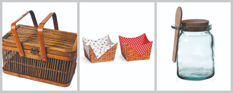 Cestas, potes e outras peças para um piquenique prático e com estilo